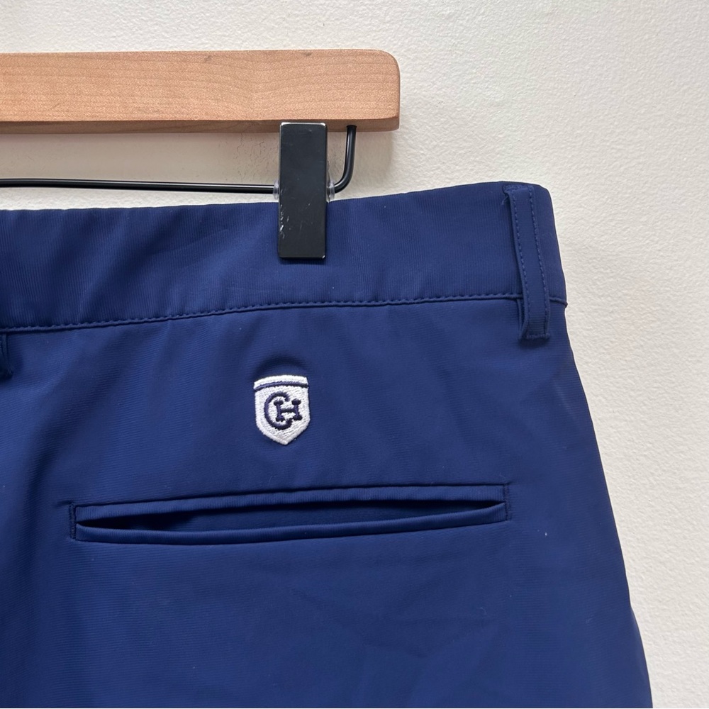 Holderness & Bourne Men’s Navy Harwood Tailored Fit Performance Golf Shorts 35” - Picture 7 of 10